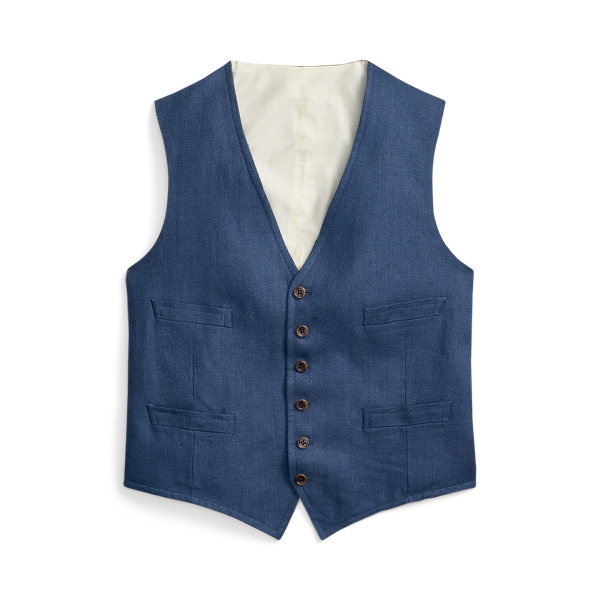 Linen Herringbone Waistcoat Polo Ralph Lauren 1