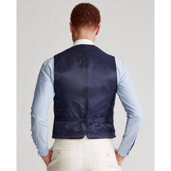 Navy/Blue Herringbone Waistcoat Polo Ralph Lauren 4