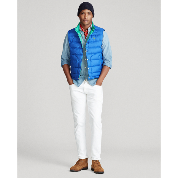 Rugby Royal/ Chroma Green Reversible Down Gilet Polo Ralph Lauren 3
