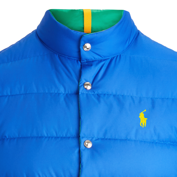 Rugby Royal/ Chroma Green Reversible Down Gilet Polo Ralph Lauren 7