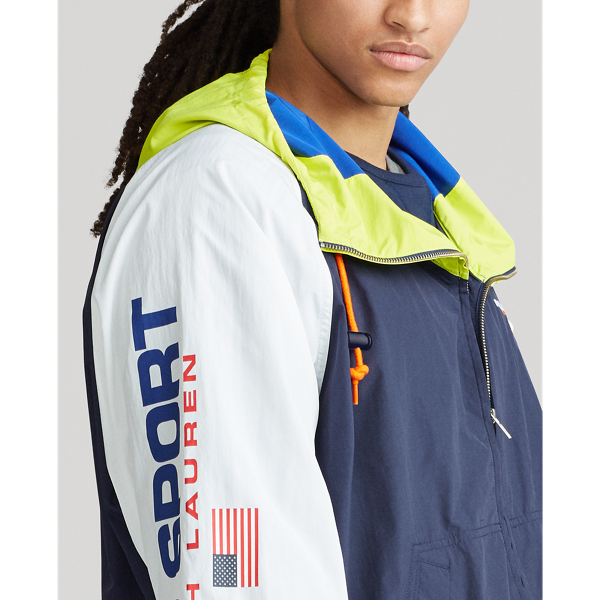 Nwprt Nvy/White/Brght P Polo Sport Windbreaker Polo Ralph Lauren 6