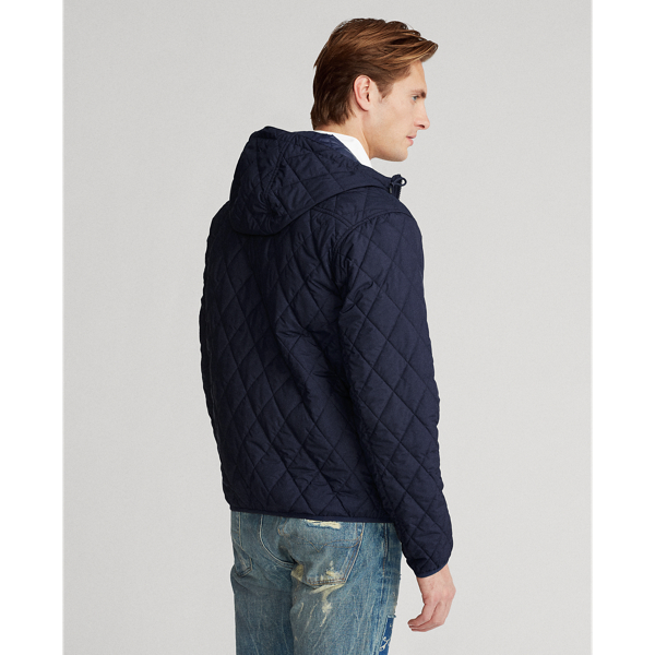 College Navy Quilted Hooded Jacket Polo Ralph Lauren 6