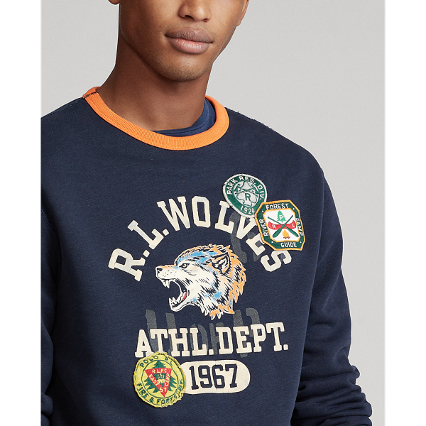 Dark Cobalt Fleece Graphic Sweatshirt Big & Tall 5