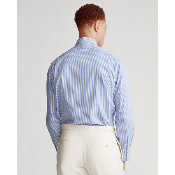 Light Blue/White Custom Fit Striped Shirt Polo Ralph Lauren 5