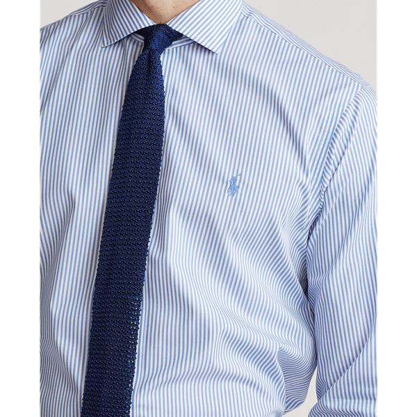 Light Blue/White Custom Fit Striped Shirt Polo Ralph Lauren 6