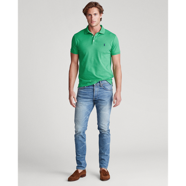 Tiller Green/C7996 Slim Fit Stretch Mesh Polo Shirt Polo Ralph Lauren 3