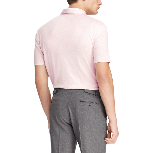 Garden Pink Slim Fit Interlock Polo Shirt Polo Ralph Lauren 5