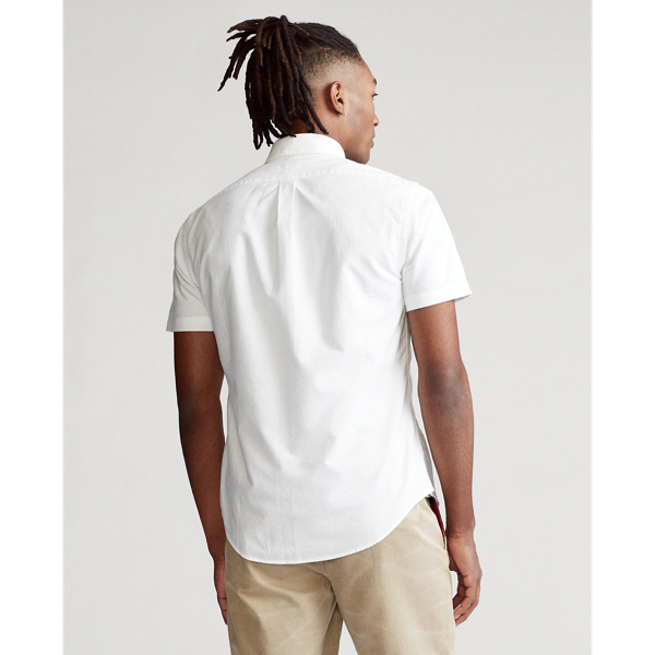 White Slim Fit Oxford Shirt Polo Ralph Lauren 4