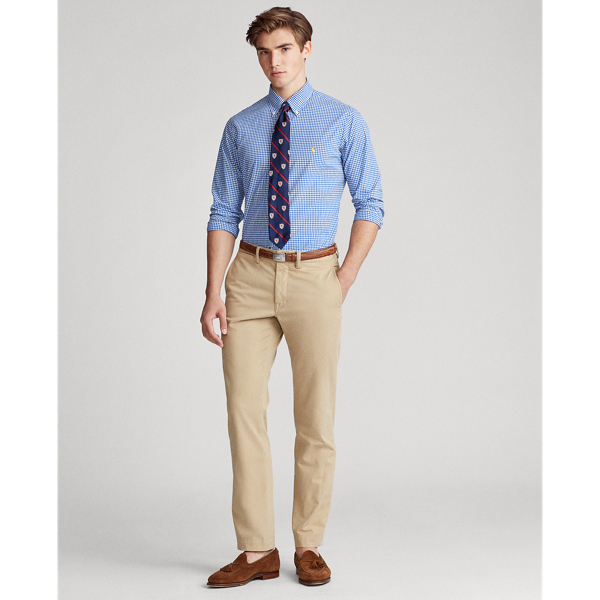 Blue/White Custom Fit Gingham Shirt Polo Ralph Lauren 3