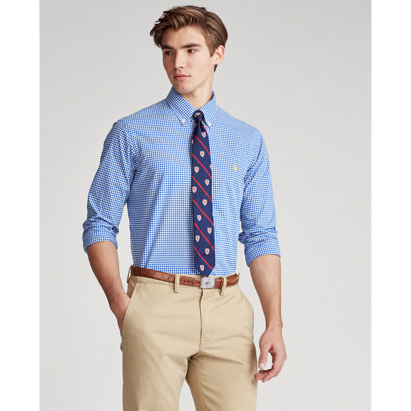 Blue/White Custom Fit Gingham Shirt Polo Ralph Lauren 4