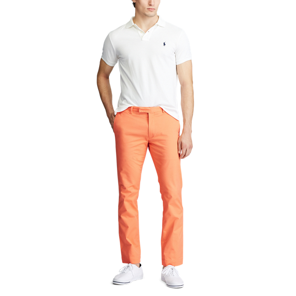 Slim-Fit-Chino mit Stretch Polo Ralph Lauren in Amber Orange 1