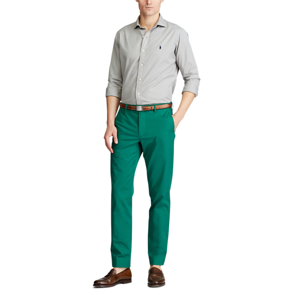 Bush Green Greenwich Stretch Straight Chino Trouser Polo Ralph Lauren 2