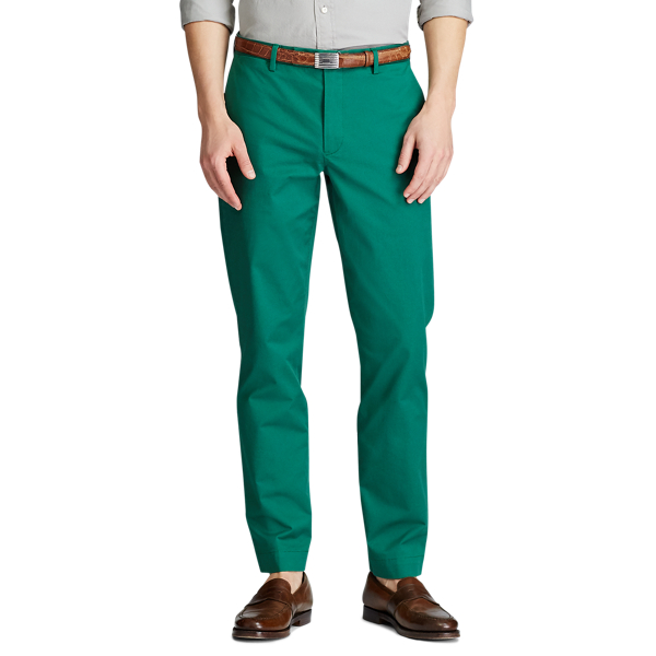 Bush Green Greenwich Stretch Straight Chino Trouser Polo Ralph Lauren 3