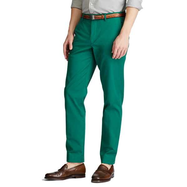 Bush Green Greenwich Stretch Straight Chino Trouser Polo Ralph Lauren 5