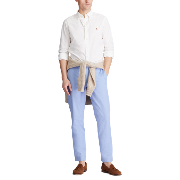 Dress Shirt Blue Greenwich Stretch Straight Chino Trouser Polo Ralph Lauren 2