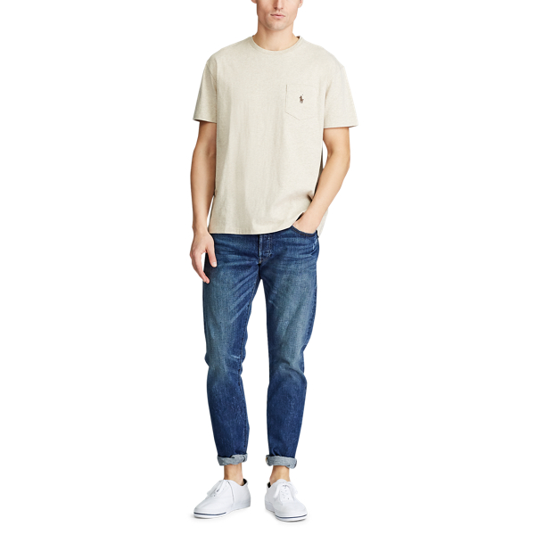 Expedition Dune Heather Classic Fit Jersey Pocket T-Shirt Polo Ralph Lauren 2