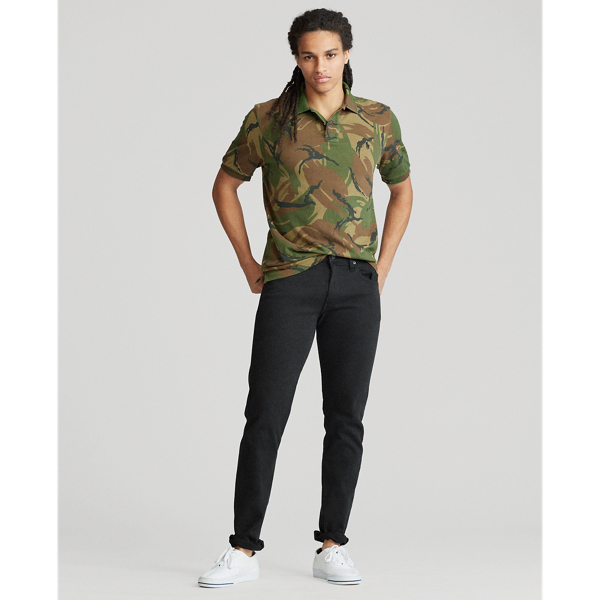 British Elmwood Camo Custom Slim Fit Camo Mesh Polo Polo Ralph Lauren 3
