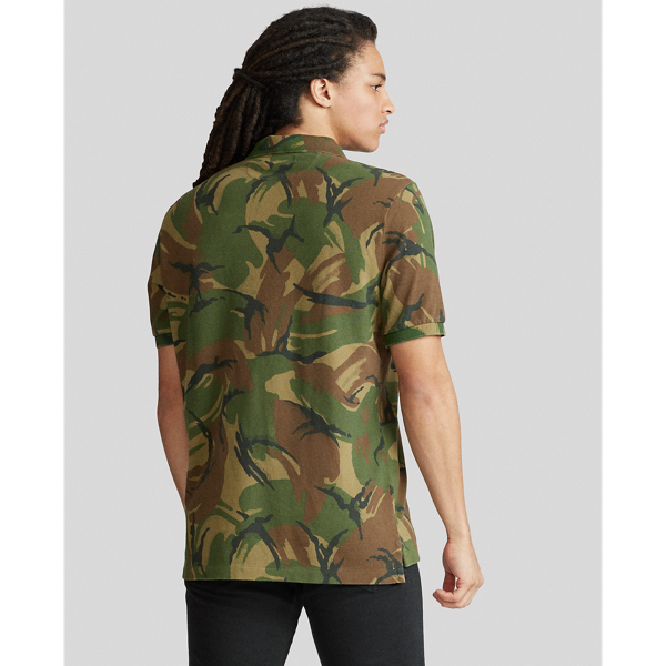 British Elmwood Camo Custom Slim Fit Camo Mesh Polo Polo Ralph Lauren 4