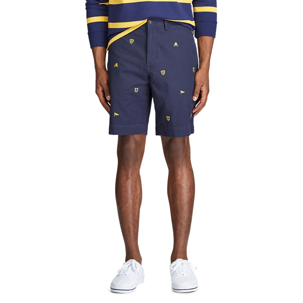 Nautical Ink/Crest/Skulls Classic Fit Embroidered Short Polo Ralph Lauren 3