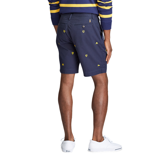 Nautical Ink/Crest/Skulls Classic Fit Embroidered Short Polo Ralph Lauren 4