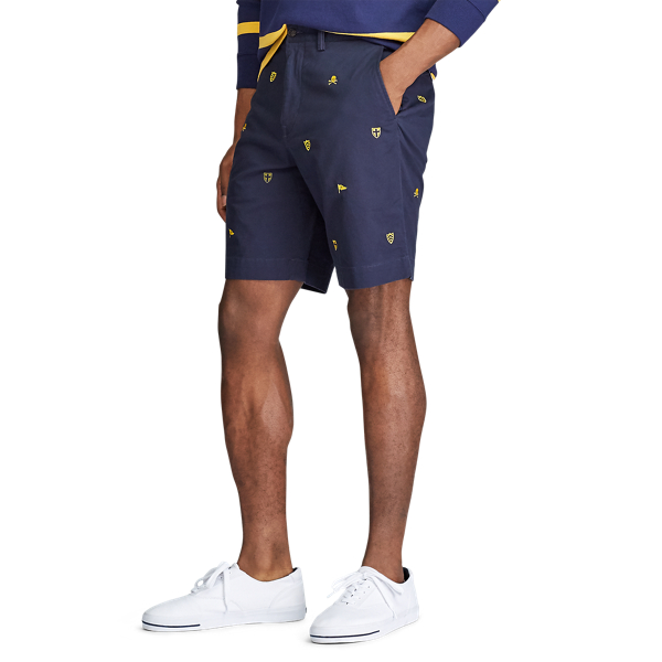 Nautical Ink/Crest/Skulls Classic Fit Embroidered Short Polo Ralph Lauren 5