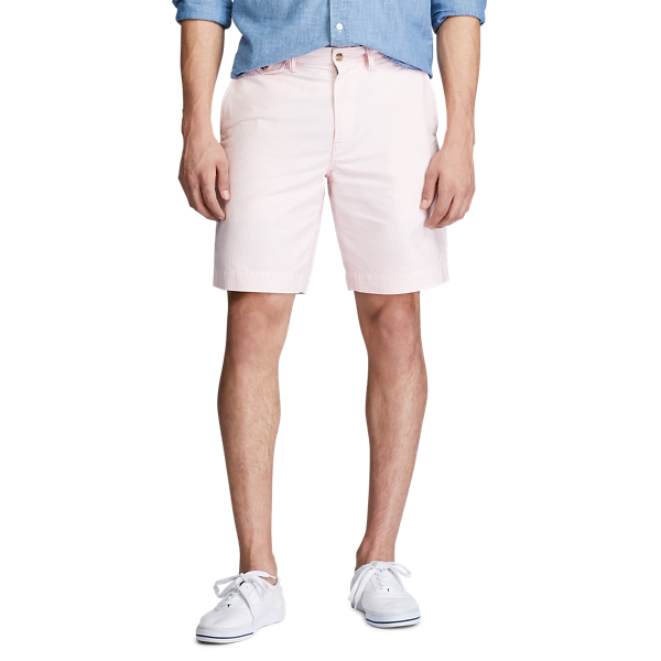 Bath Pink Oxford Stripe Classic Fit Striped Short Polo Ralph Lauren 2