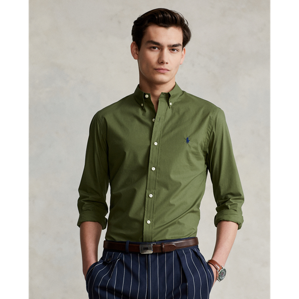 Slim Fit Poplin Shirt for Men Ralph Lauren UK