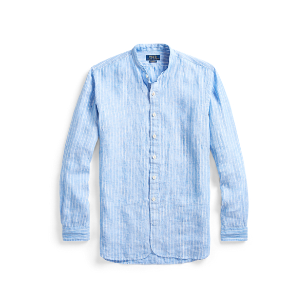 Slim Fit Striped Linen Shirt Polo Ralph Lauren 1