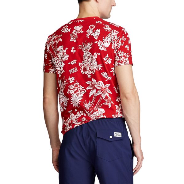 Red Bearwaiian Custom Slim Fit Bear T-Shirt Polo Ralph Lauren 4