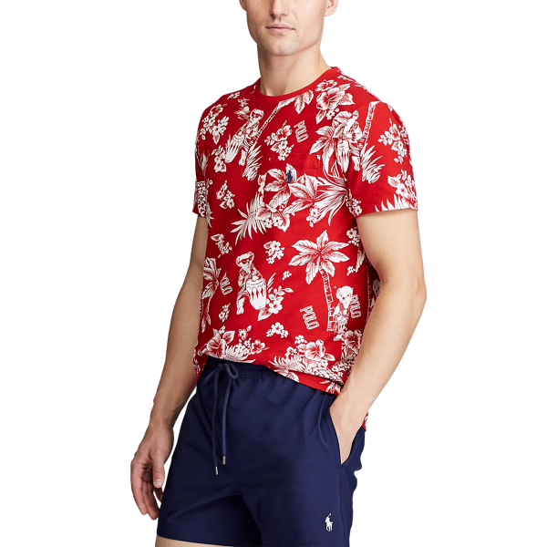 Red Bearwaiian Custom Slim Fit Bear T-Shirt Polo Ralph Lauren 5
