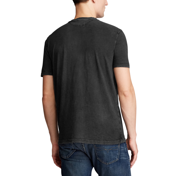 Black Slub Jersey Henley Shirt Polo Ralph Lauren 6