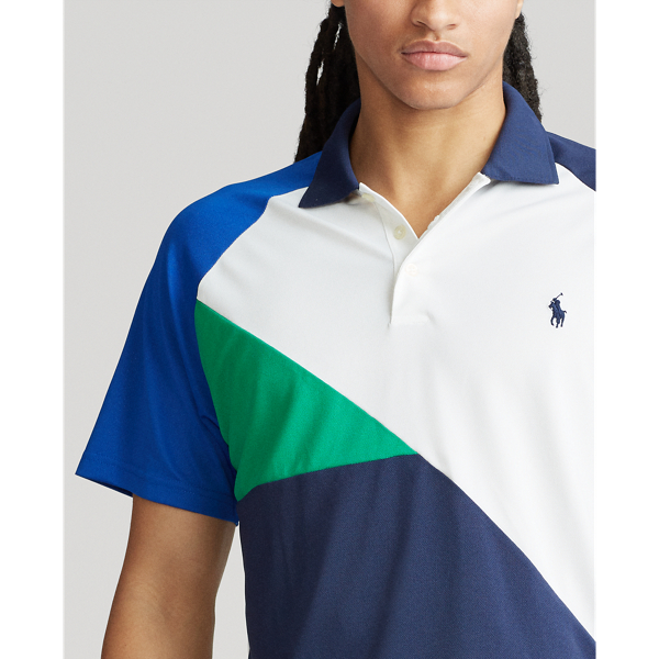 Newport Navy Multi Classic Fit Tech Pique Polo Polo Ralph Lauren 5