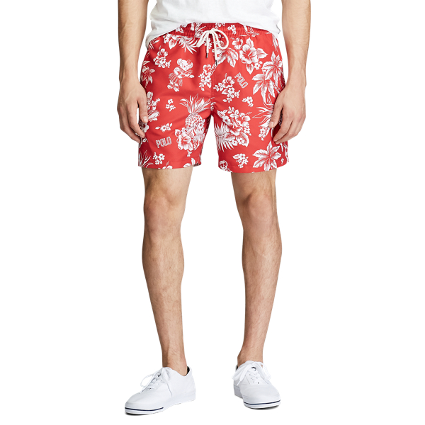 Red Bear-waiian 14.6 cm Traveller Classic Swimming Trunk Polo Ralph Lauren 4
