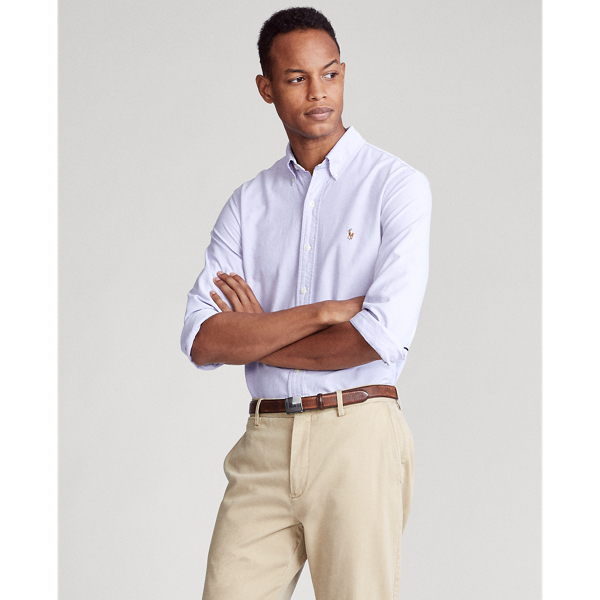 Grape Slim Fit Oxford Shirt Polo Ralph Lauren 4