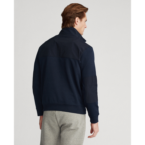 Pull demi-zippé hybride Polo Ralph Lauren en Bleu marine aviateur 5