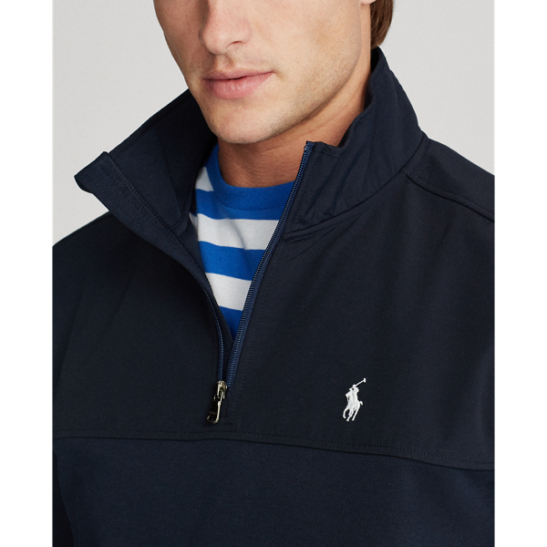 Pull demi-zippé hybride Polo Ralph Lauren en Bleu marine aviateur 6