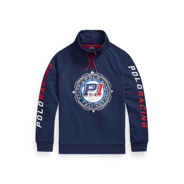 Sweat graphique &agrave; col entonnoir Polo Ralph Lauren en 1