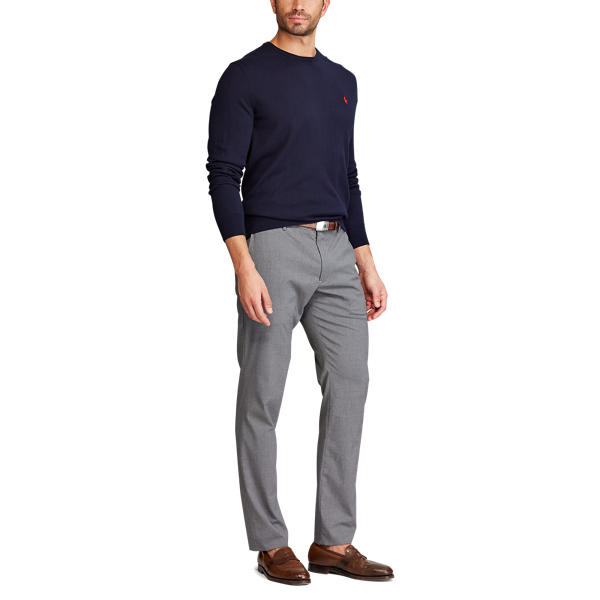 Medium Flannel Heather Stretch Slim Fit Trouser Polo Ralph Lauren 2