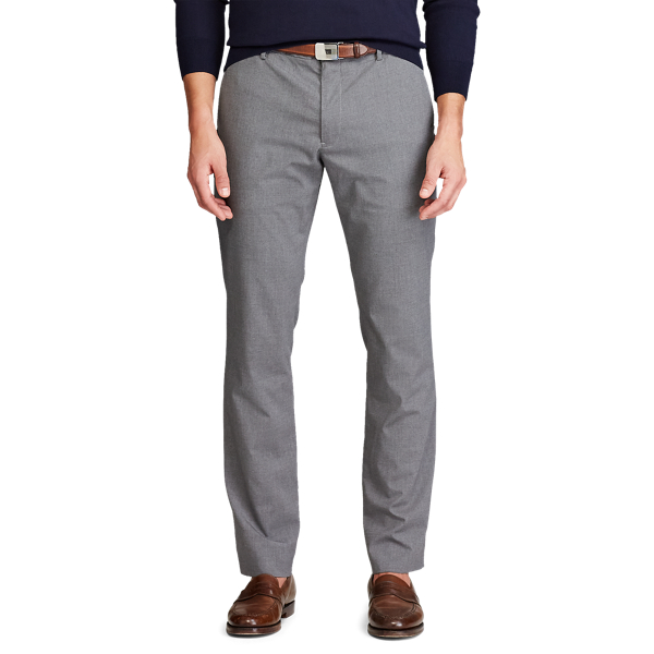 Medium Flannel Heather Stretch Slim Fit Trouser Polo Ralph Lauren 3