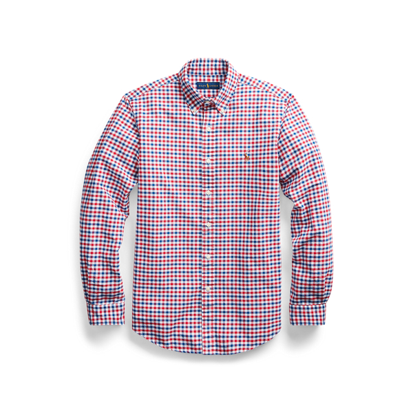 Classic Fit Plaid Oxford Shirt Polo Ralph Lauren em 1