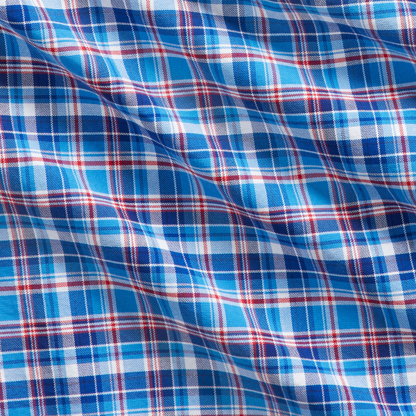 4590 Blue/Red Multi Classic Fit Plaid Oxford Shirt Polo Ralph Lauren 8