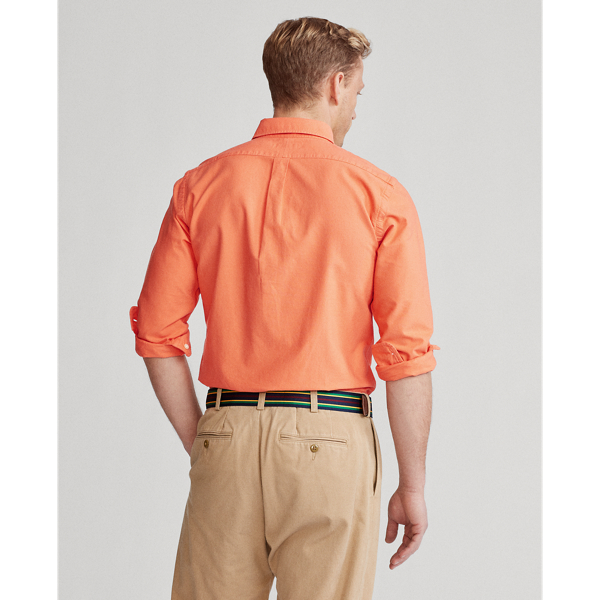Cadmium Custom Fit Oxford Shirt Polo Ralph Lauren 4