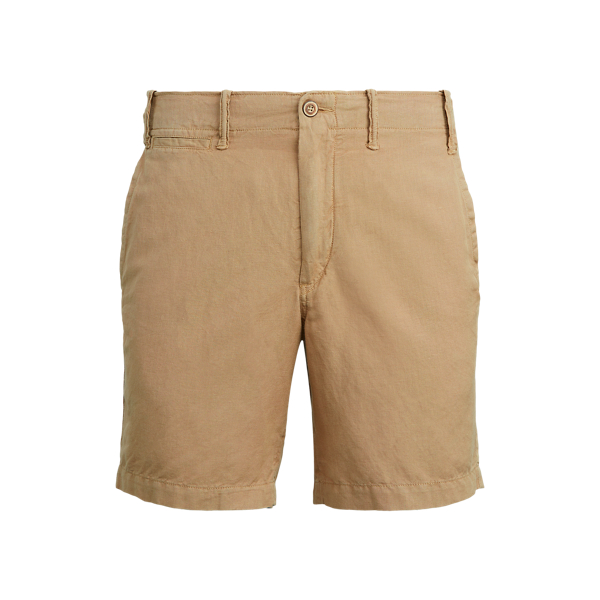 Straight-Fit Shorts mit Leinenanteil