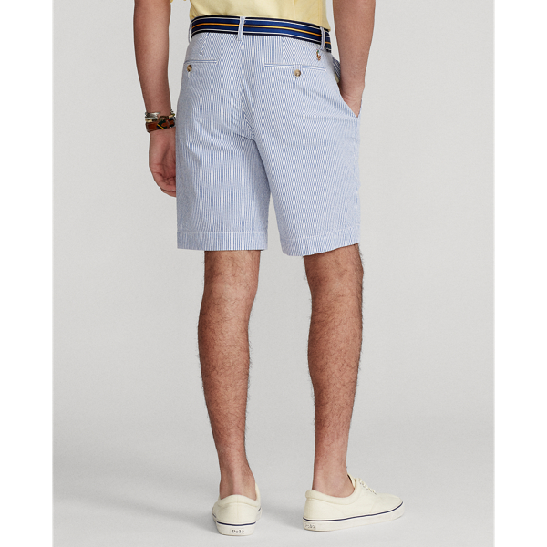Blue/White Seersucker 22.9-cm Classic Fit Seersucker Short Polo Ralph Lauren 5