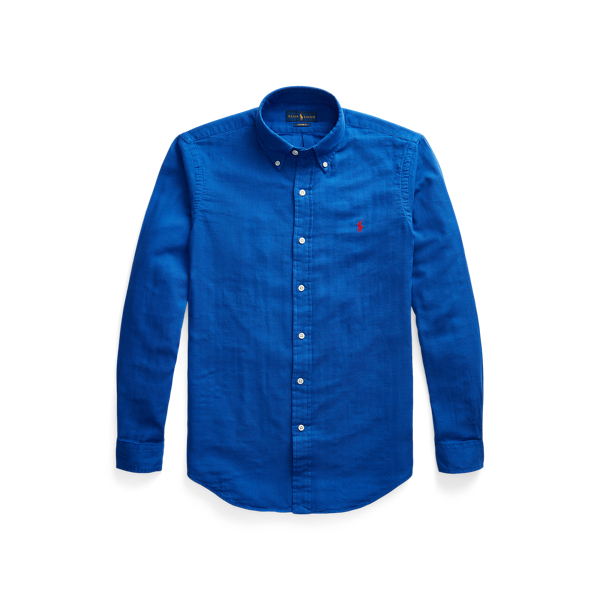 Beidseitiges Custom-Fit Hemd Polo Ralph Lauren in Reise-Blau 2