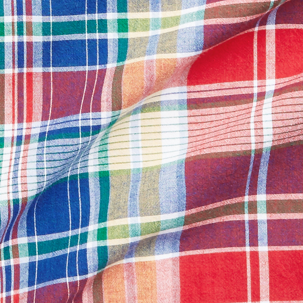 Red/Blue Multi Custom Fit Madras Shirt Polo Ralph Lauren 8