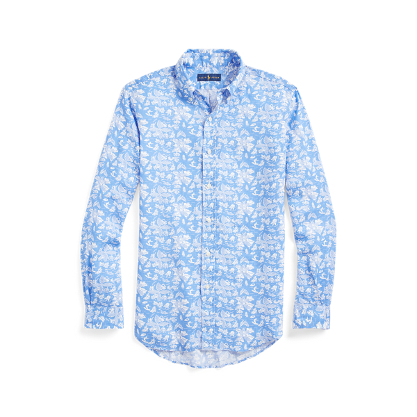 Slim Fit Tropical Linen Shirt Polo Ralph Lauren 1