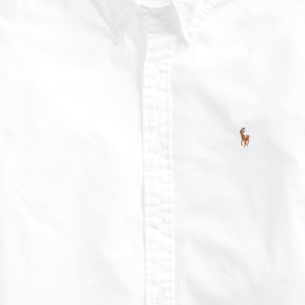 White Slim Fit Chambray Shirt Polo Ralph Lauren 7