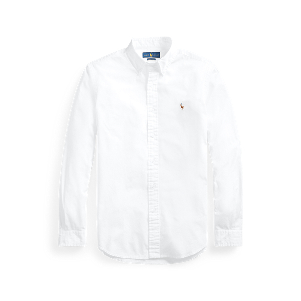 White Slim Fit Chambray Shirt Polo Ralph Lauren 2