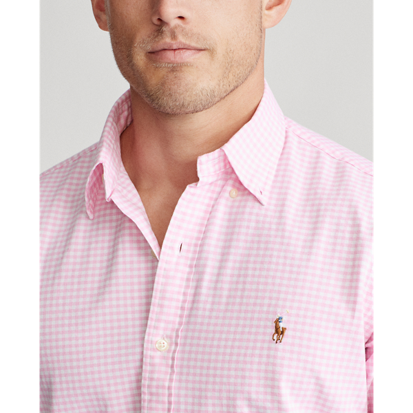Pink/White Custom Fit Gingham Shirt Polo Ralph Lauren 5
